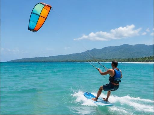 Kite surfing lesson