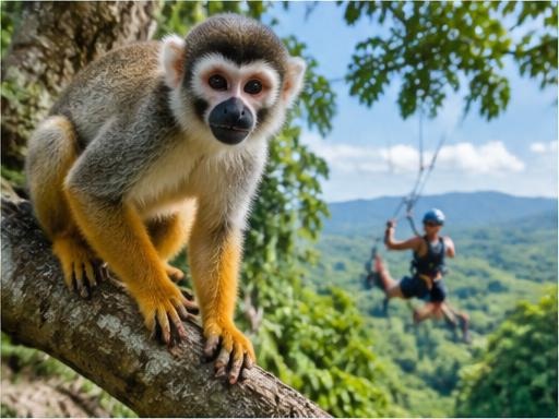 Monkey Jungle and Zip Lining